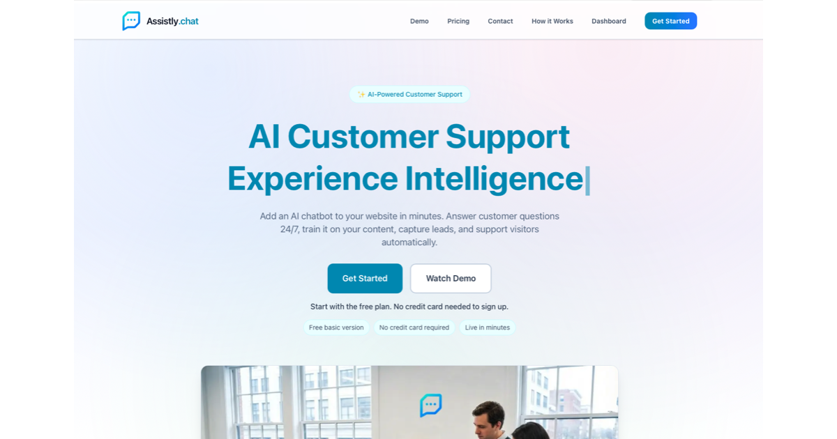 AI Customer Support Chatbot for Your Website | Assistly